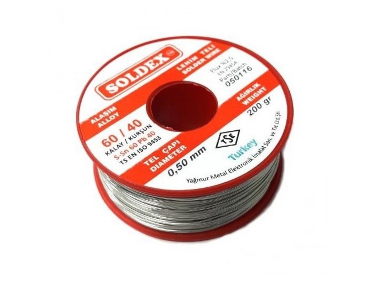 Soldex 200Gr 0,50mm 60/40 Lehim Teli