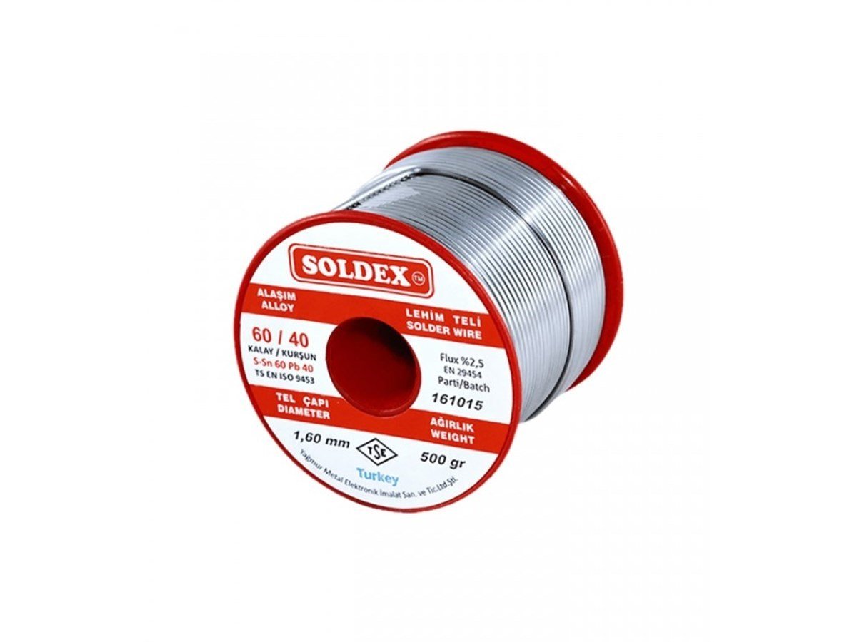 Soldex 500Gr 0,75mm 60/40 Lehim Teli
