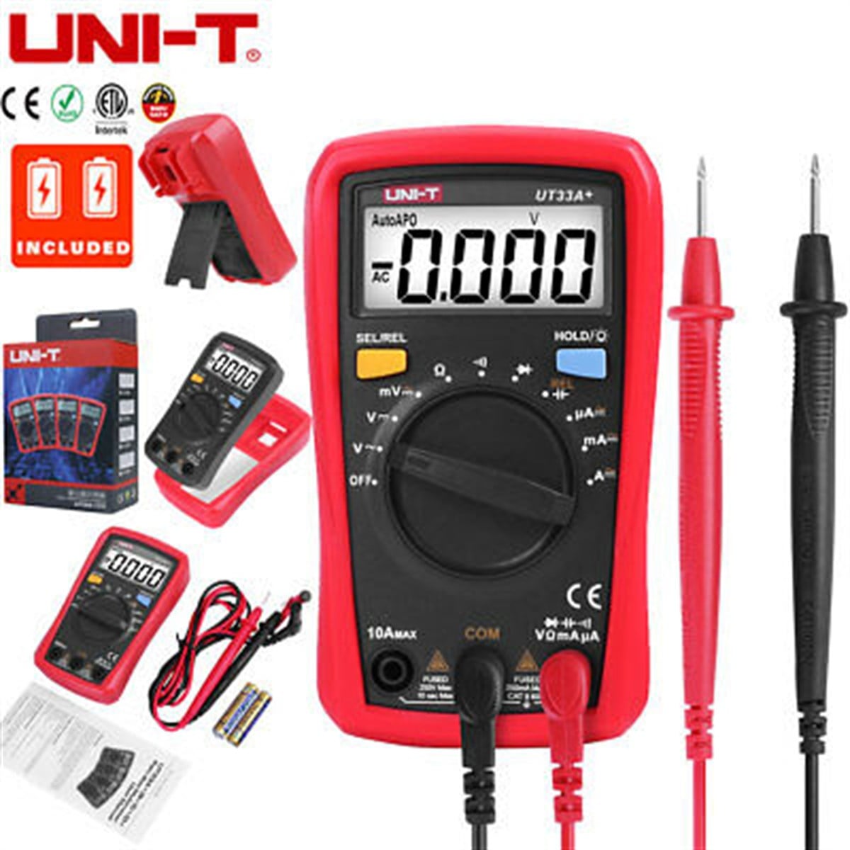 Unı-T UT33A+ 600V  Dijital Multimetre Ölçü Aleti