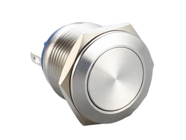 19mm Düz Metal Yaylı Buton IP67 Kaplama