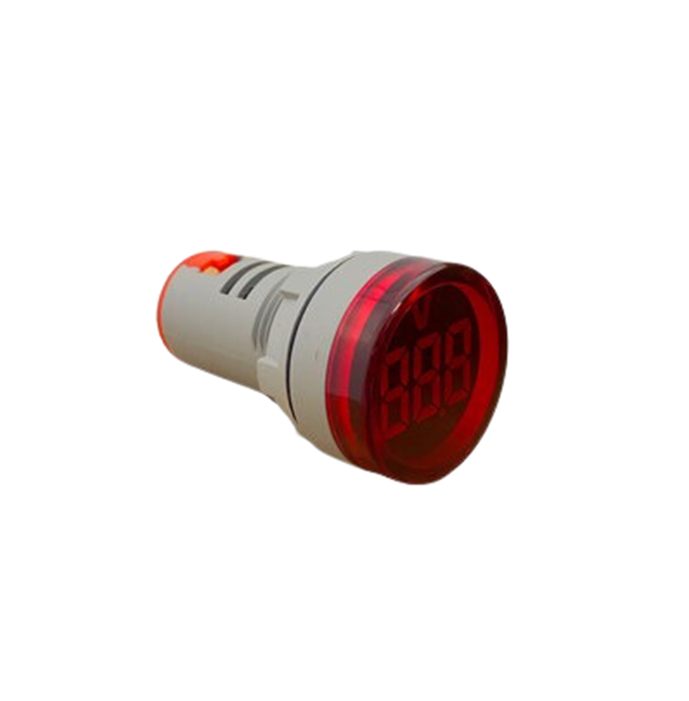 22MM DİJİTAL VOLTMETRE 5-60V DC KIRMIZI
