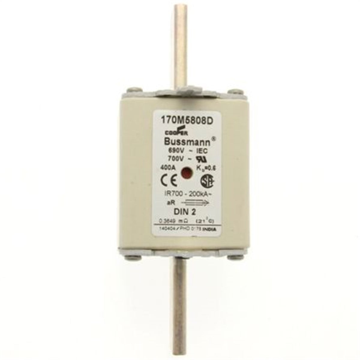 Bussmann 170M5808D 400A NH2 Hızlı Bıçaklı Sigorta