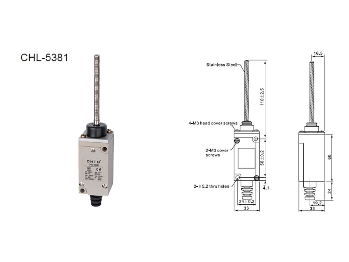 CNTD CHL-5381 Spiral Telli Limit Switch