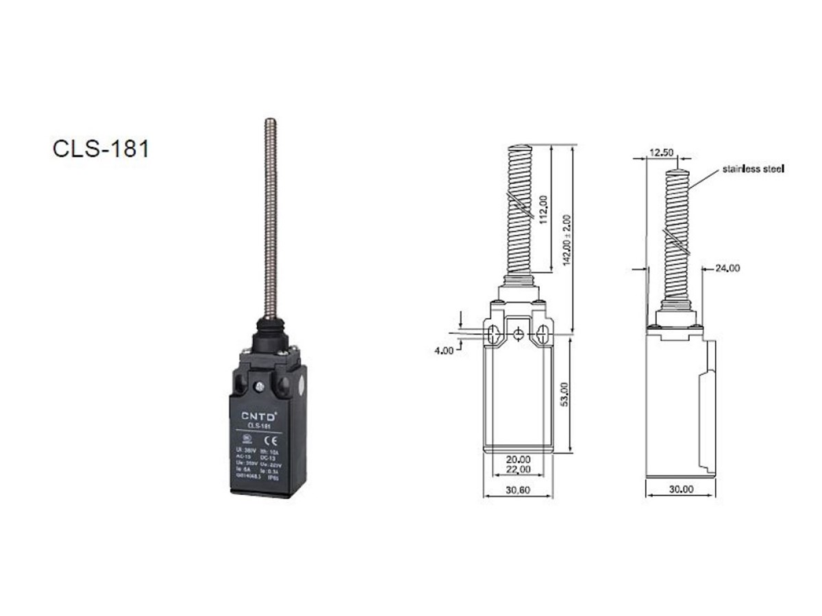 CNTD CLS-181 Dar Gövde Spiral Telli Limit Switch