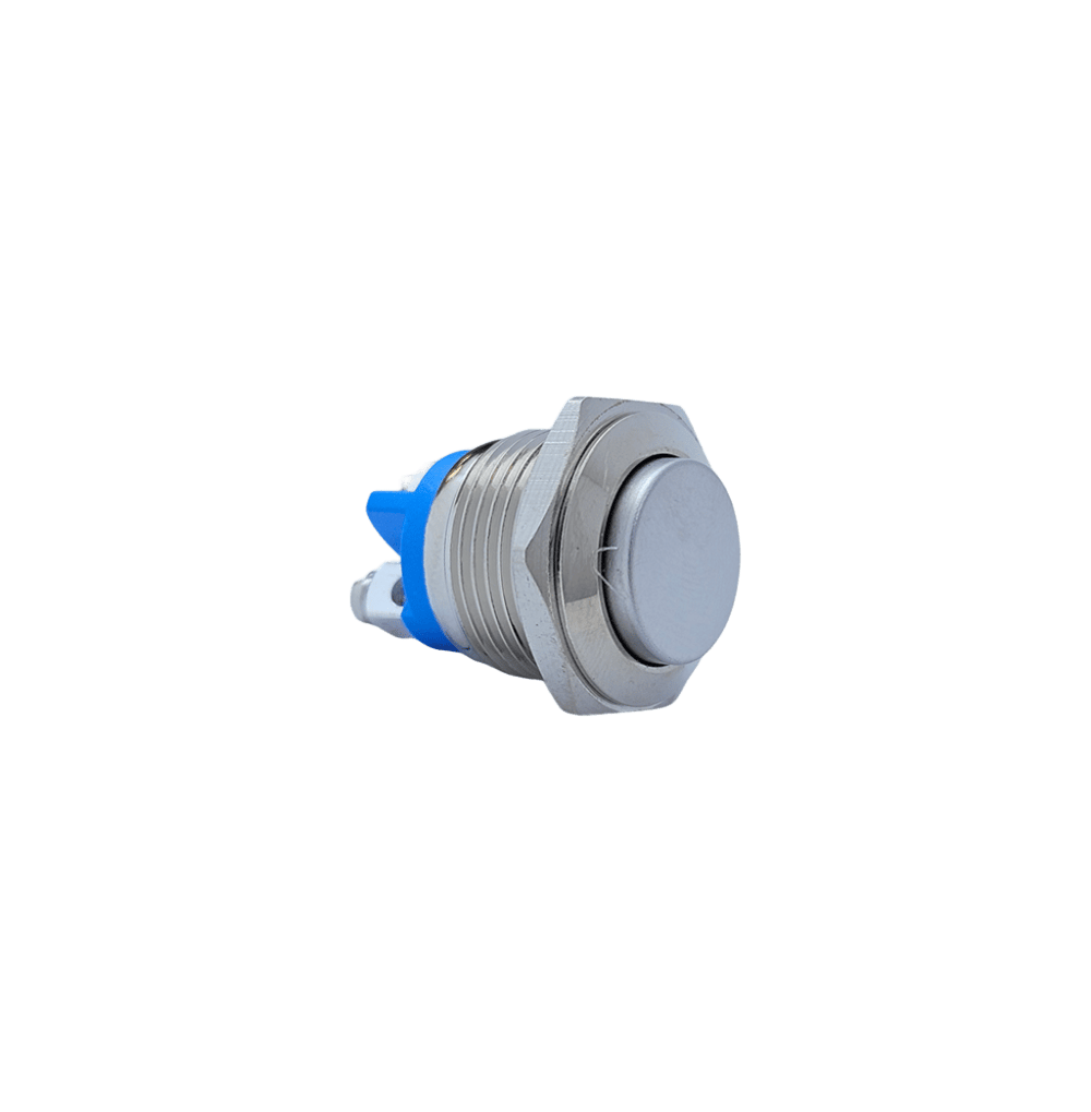 E40 16MM METAL IŞIKSIZ YAYLI BUTON - ÇIKIK KAFA - 1 NO - IP67