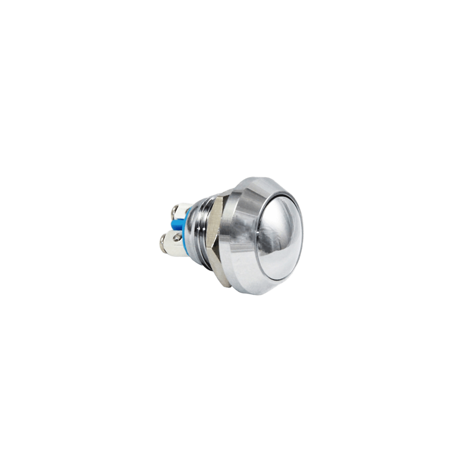 E81 12MM METAL IŞIKSIZ YAYLI BUTON - BOMBE - 1NO - IP67