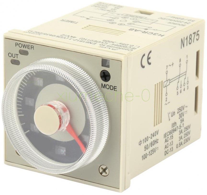H3CR ZAMAN RÖLESİ 24V DC-220V AC  (Multi Voltaj) 0,05 SN - 300 SAAT 2PDT