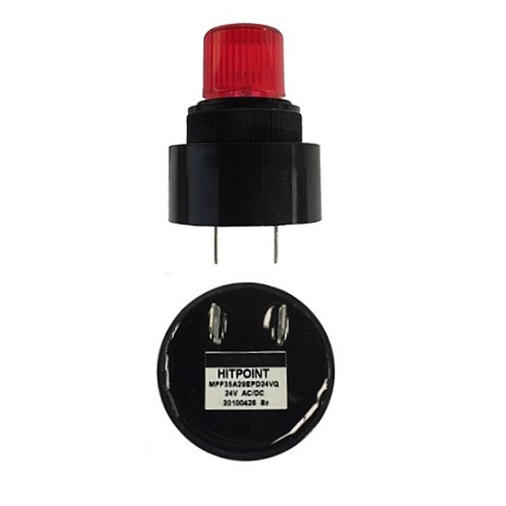 HITPOINTMS 1217.24VACDCØ28 PANO MONTAJ LED BUZZER KESİK SES TERMİNAL