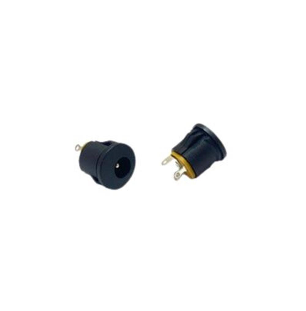 IC-257B DC JAK 2.1MM YUVARLAK GEÇMELİ SİYAH