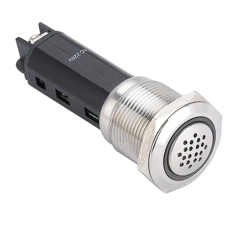 LAS1-AGQ-SM 19mm Metal LED'li Buzzer IP50