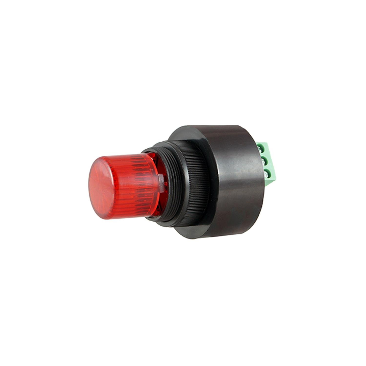 MESANMS 1207.3-24VDCØ28 PANO MONTAJ LED BUZZER KESİK / SABİT SES KLEMENS