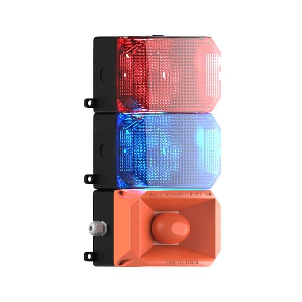 MESANMS 223.1.5.12-24VDC2 KAT KÜP LED MULTİFONKSİYON 43 SES SİREN