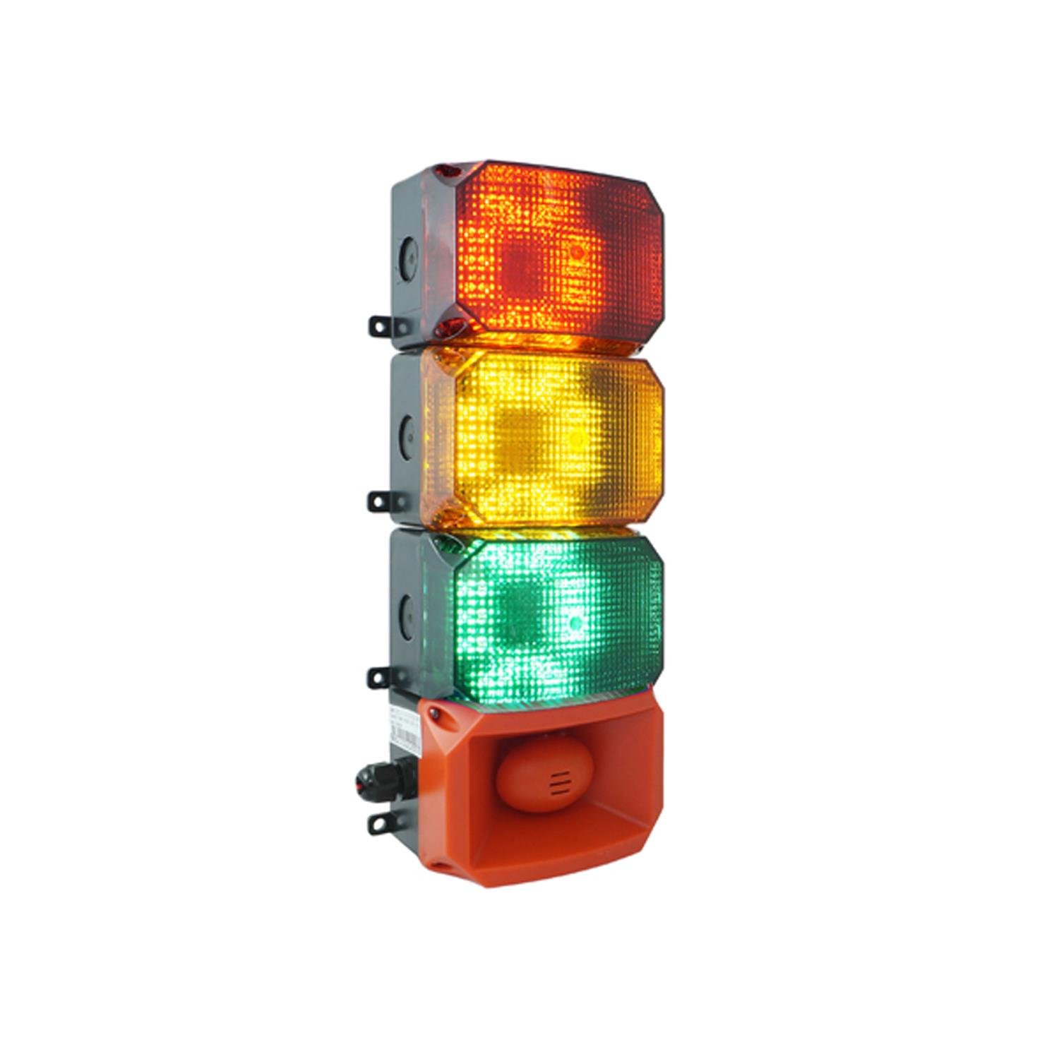 MESANMS 224.1.3.2.110-220VAC3 KAT KÜP LED MULTİFONKSİYON 43 SES SİREN