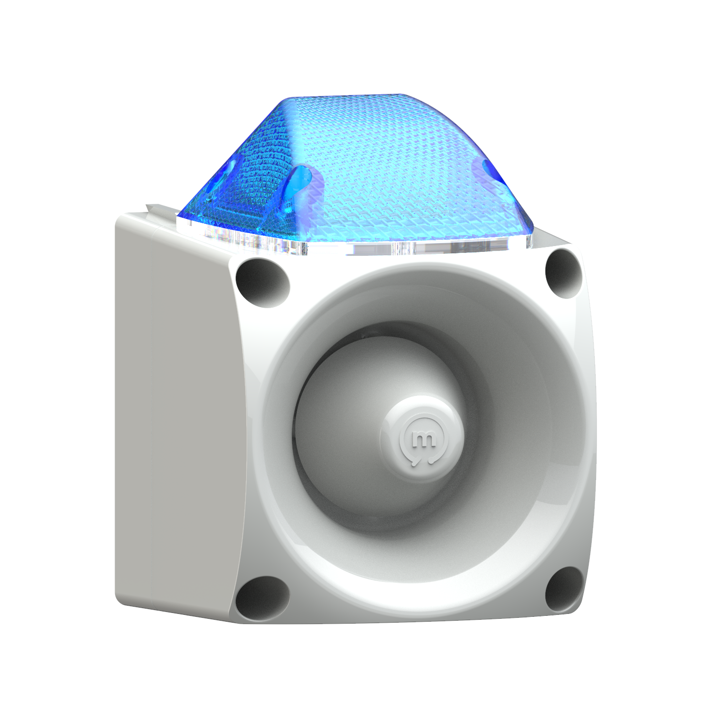 MESAN MS 3050.11.5.220VAC Endüstriyel LED Işıklı Siren Gri Gövde