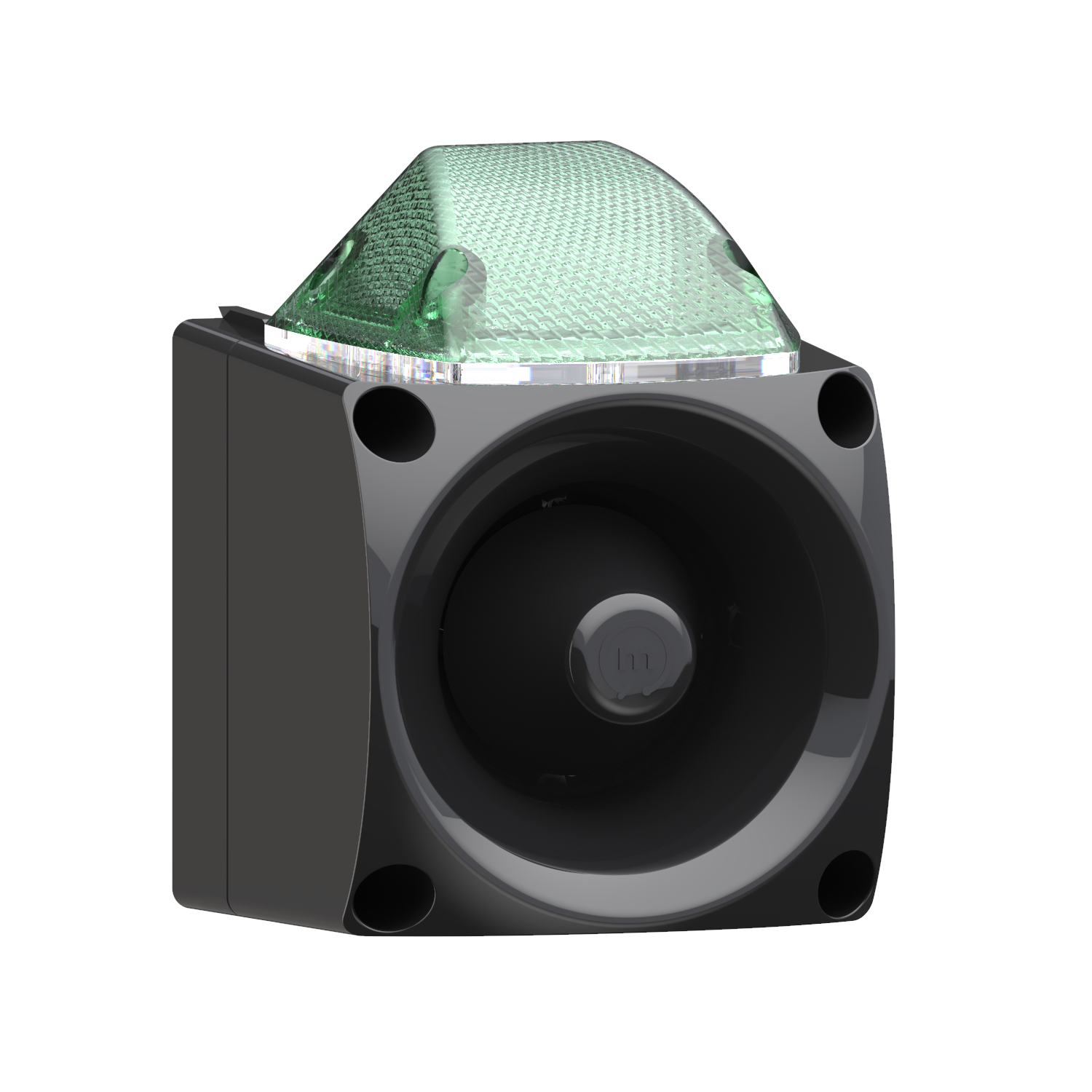 MESAN MS 3051.12.2.12-30VDC Endüstriyel LED USB MP3 Özellikli Siren Siyah Gövde