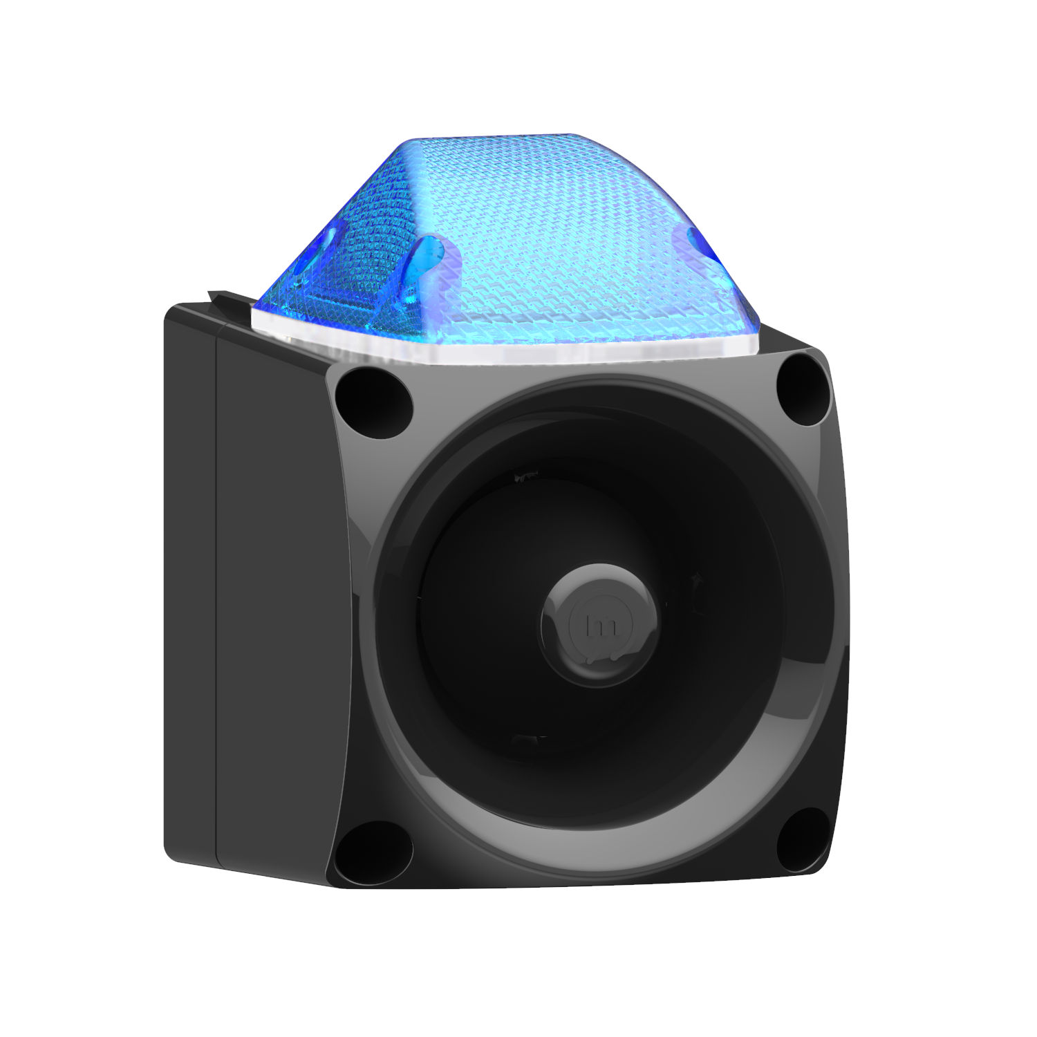 MESAN MS 3051.12.5.12-30VDC Endüstriyel LED USB MP3 Özellikli Siren Siyah Gövde