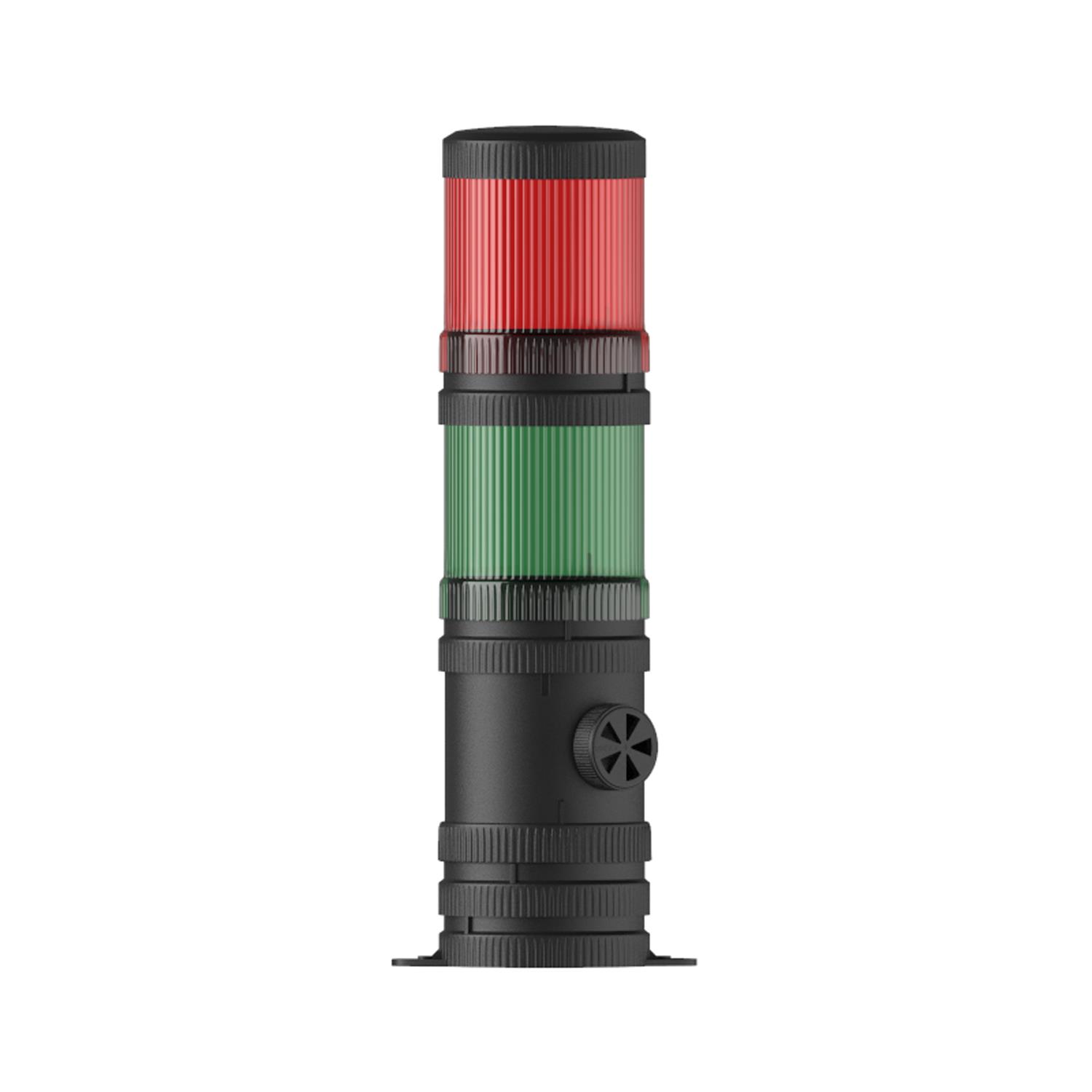 MESANMS 465.1.2.12-24VAC/DCØ70 2 KAT IŞIKLI KOLON MULTİ LED BUZZER TABAN MONTAJ