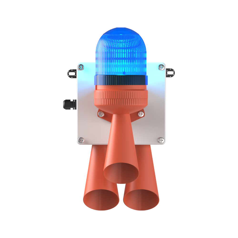 MESAN MS 5805.5.110-220VAC LED Multifonksiyon 2x 43 Ses Elektronik Siren