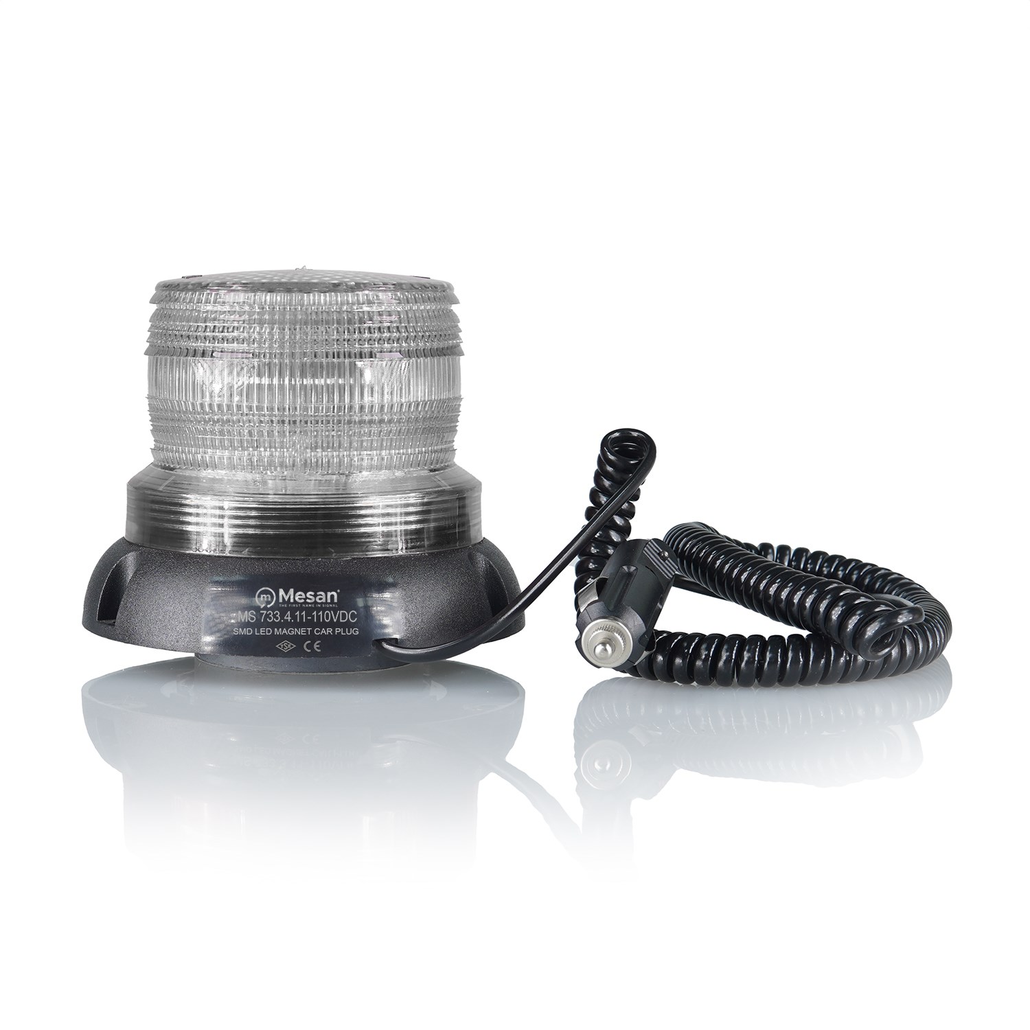 MESAN MS 709.4.12VDC Ø90 Xenon Mıknatıslı Çakmak Fiş Lamba