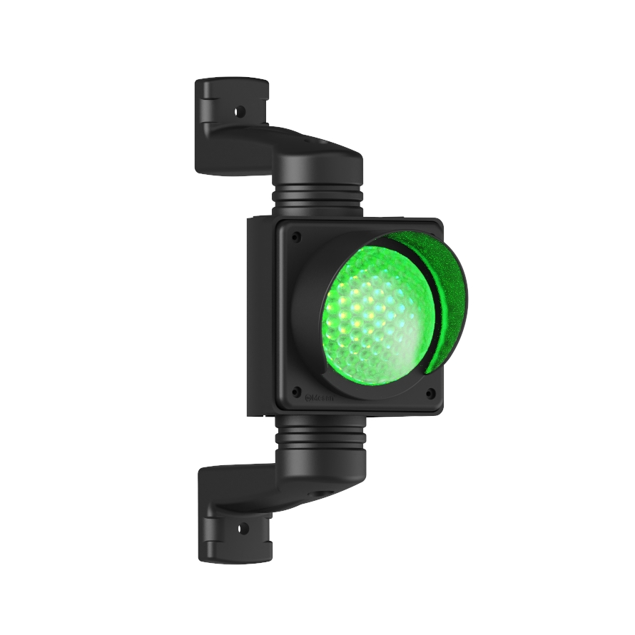 MESAN MS 8030.2.220VAC Ø100MM LEDLİ TEKLİ TRAFİK LAMBASI