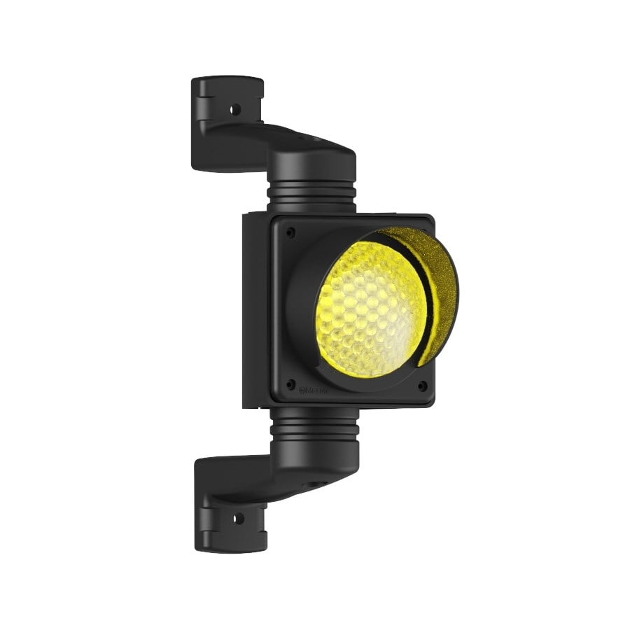 MESAN MS 8030.3.12-24VDC Ø100mm LEDli Tekli Trafik Lambası