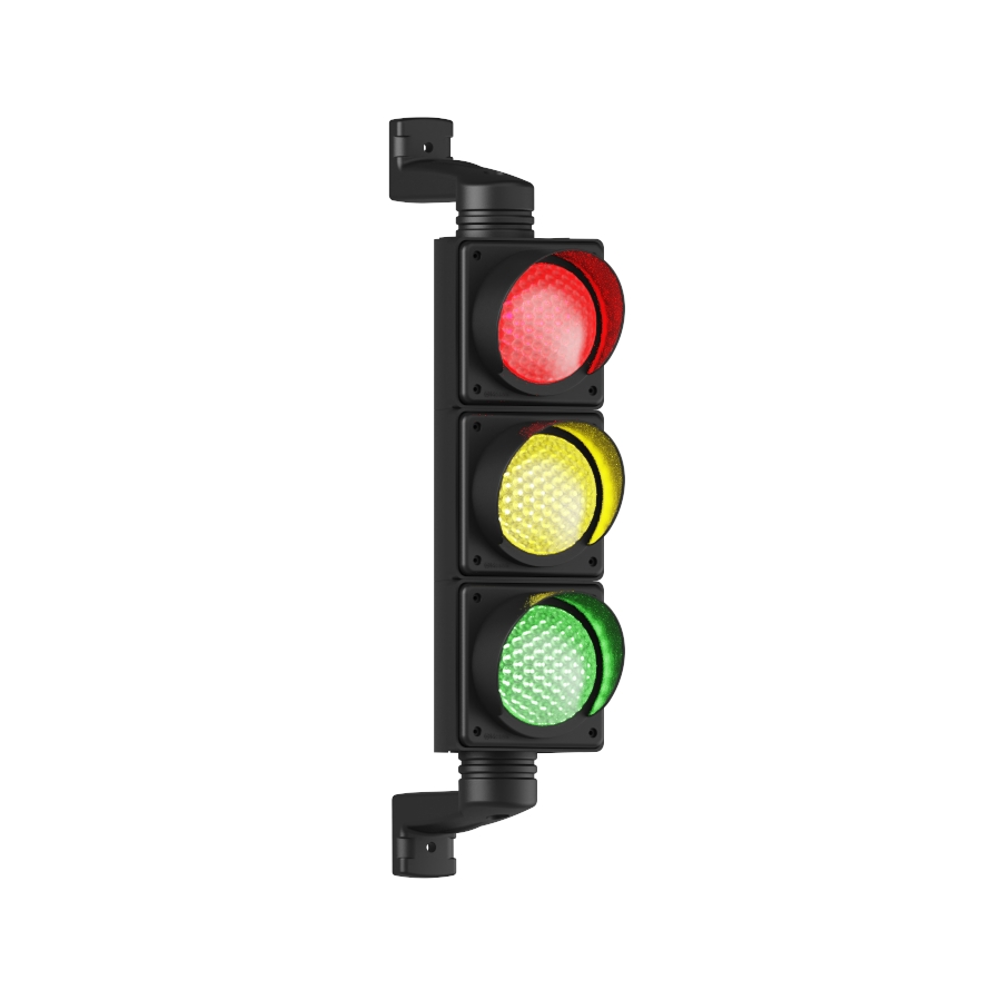 MESAN MS 8033.1.3.2.12-24VDC Ø100MM LEDLİ ÜÇLÜ TRAFİK LAMBASI