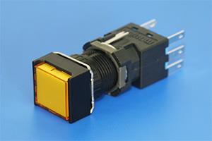 MOUJEN KARE 16MM KALICI BUTON 24V AC/DC 6PİN 1CO