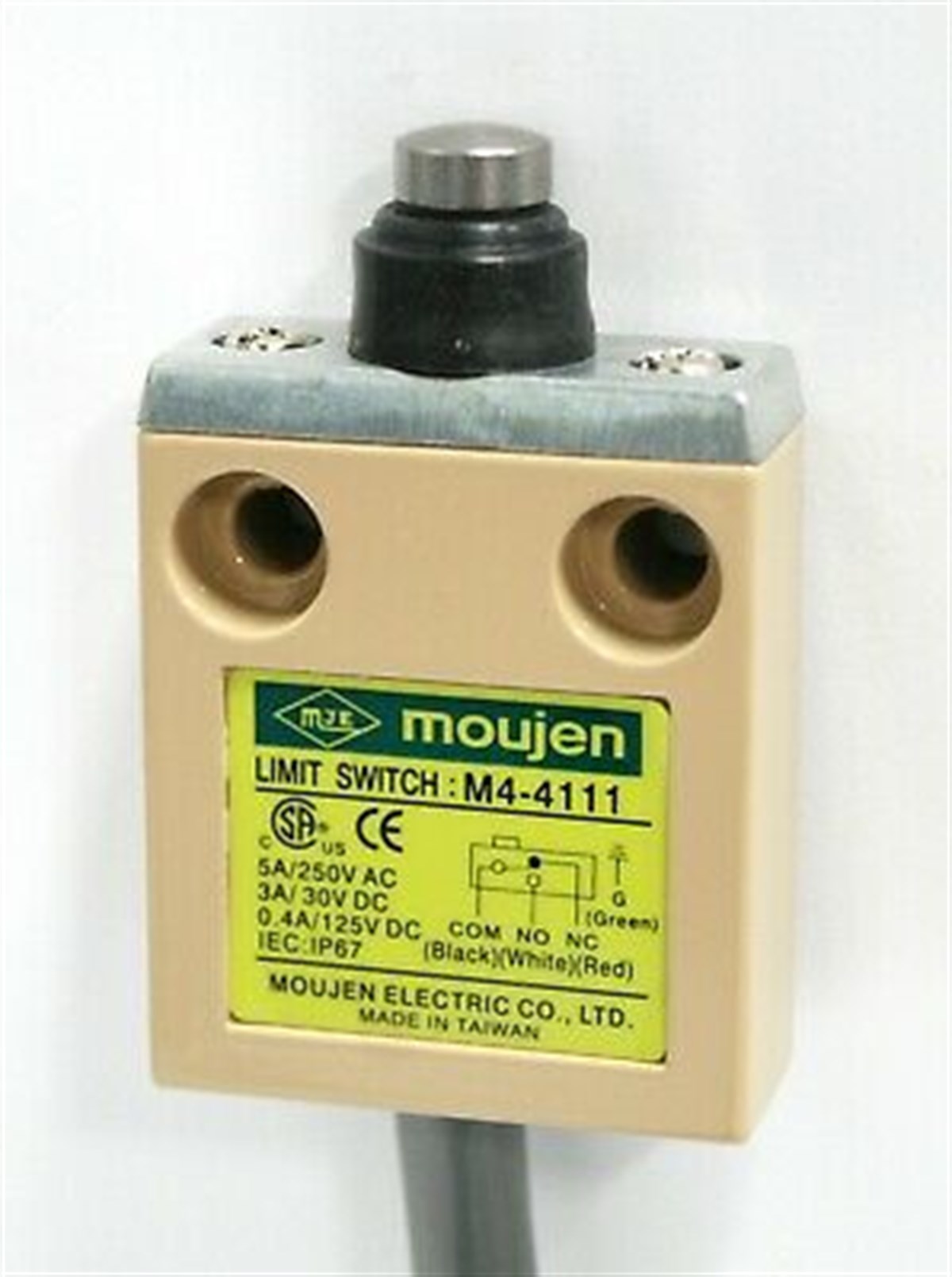 Moujen M4-411 Kauçuk Korumalı Pimli Limit Switch