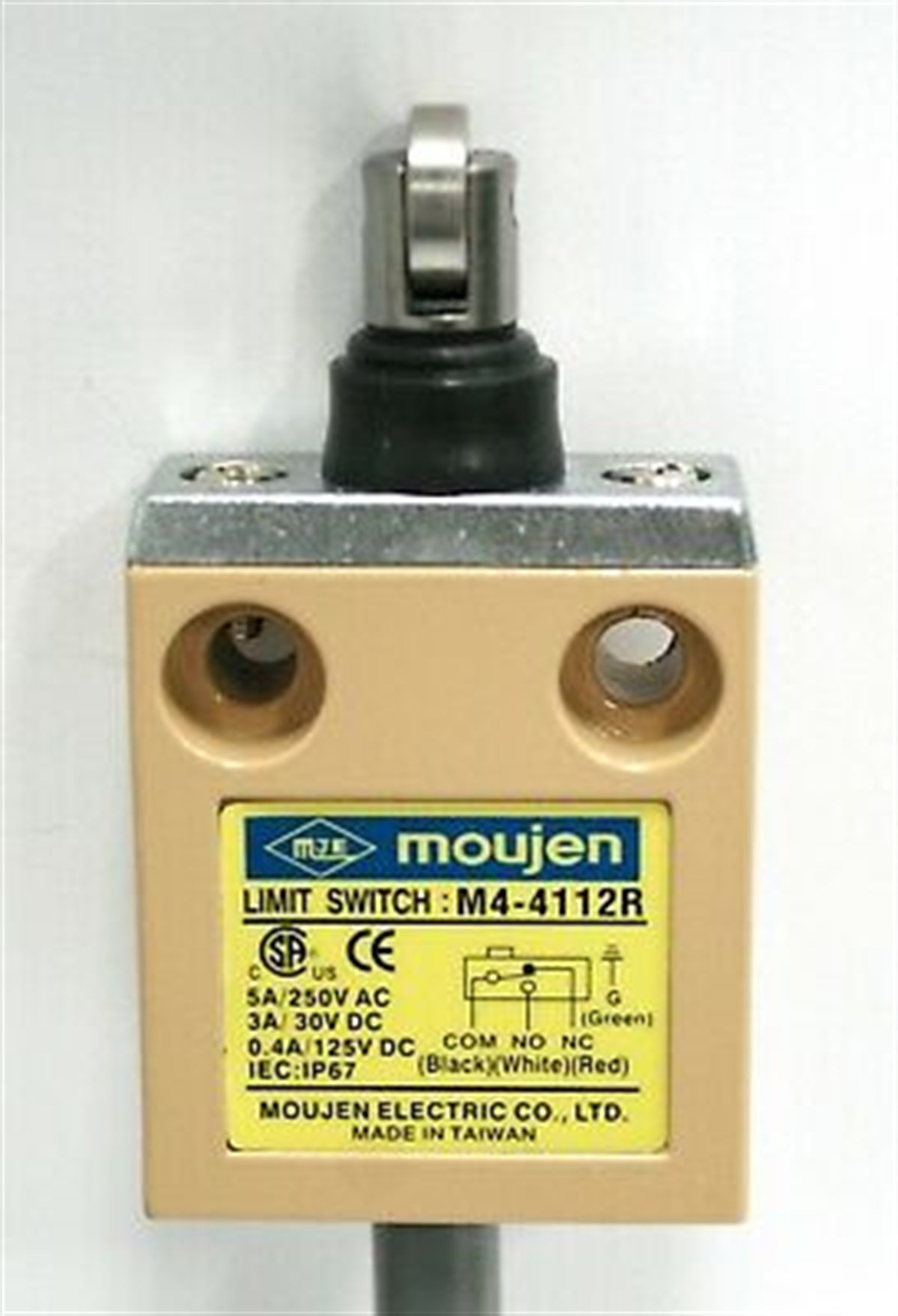 Moujen M4-4112 Kauçuk Korumalı Ters Makaralı Pim Limit Switch