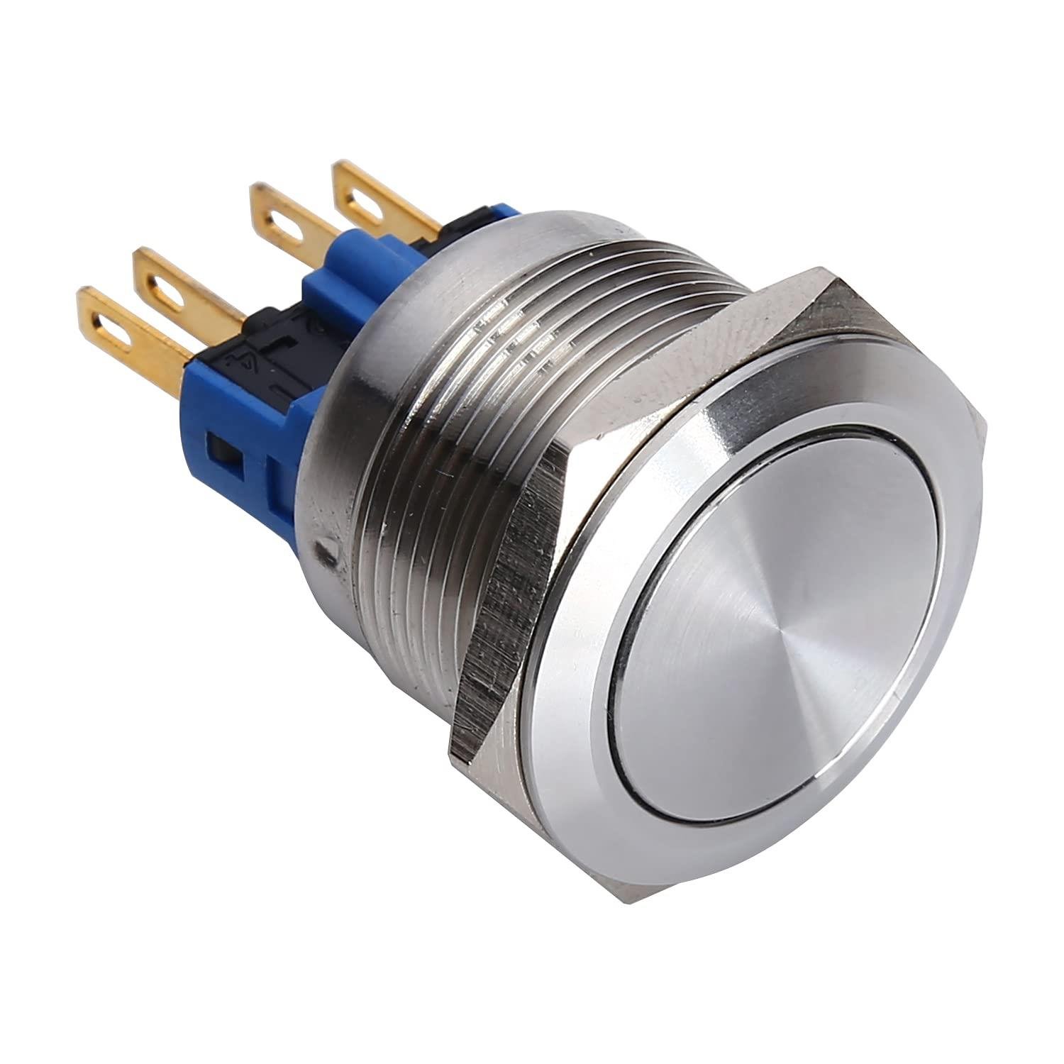 NO89 GQ22-11 22mm Metal Yaylı Buton IP65