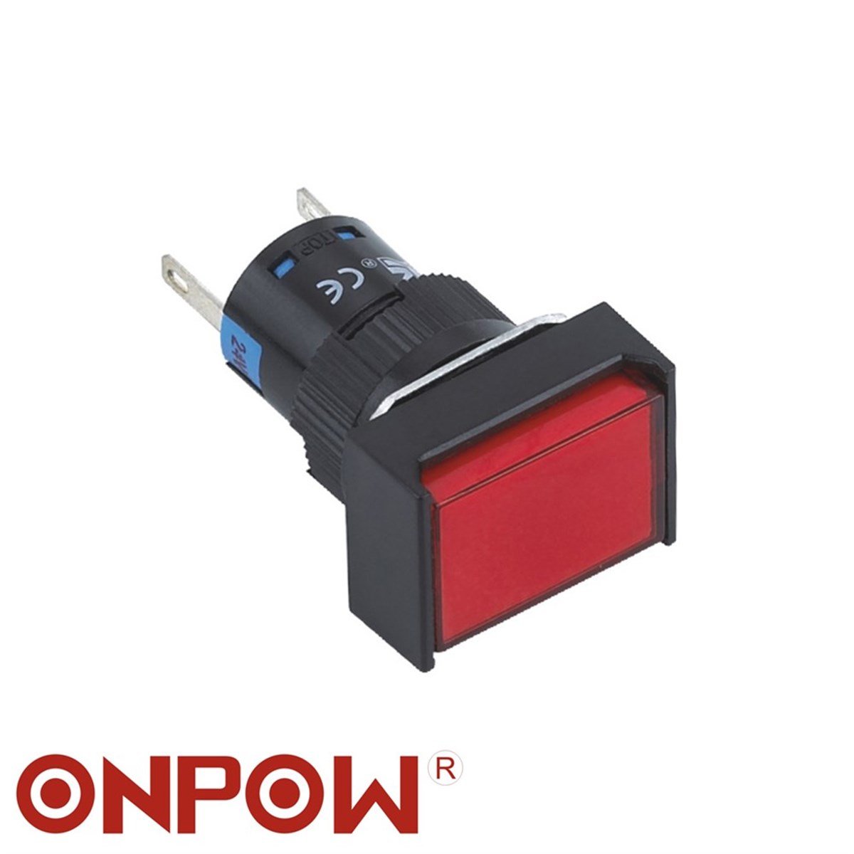 Onpow LAS1-AJ-D 16mm Dikdörtgen Plastik Sinyal Lambaları