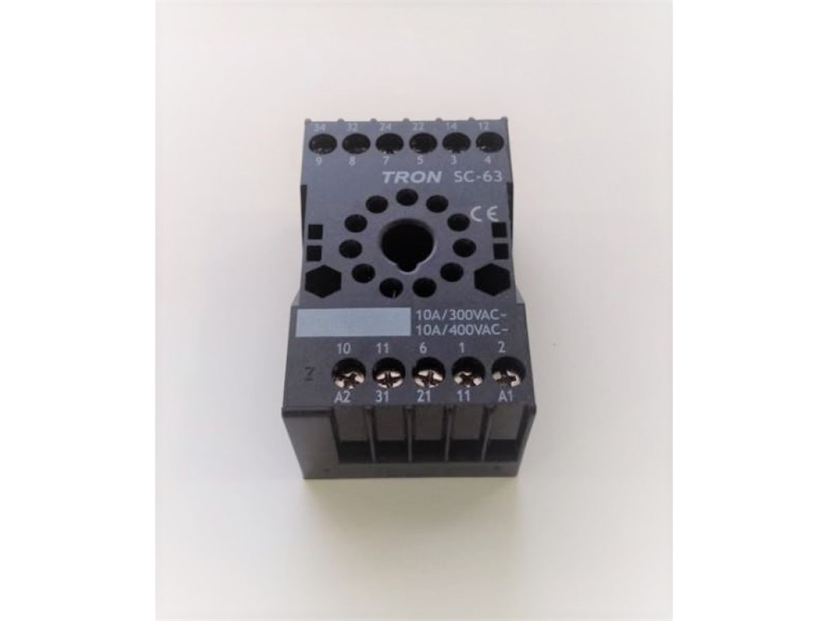 SC-63 11 PİN KISA TİP Röle Soketi