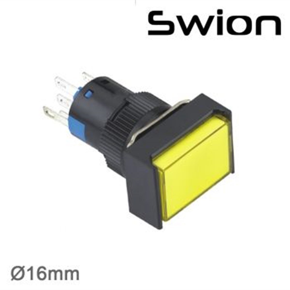Swion 16mm LEDLİ Plastik Yaylı Buton 1NO/1NC 5P SJ-11