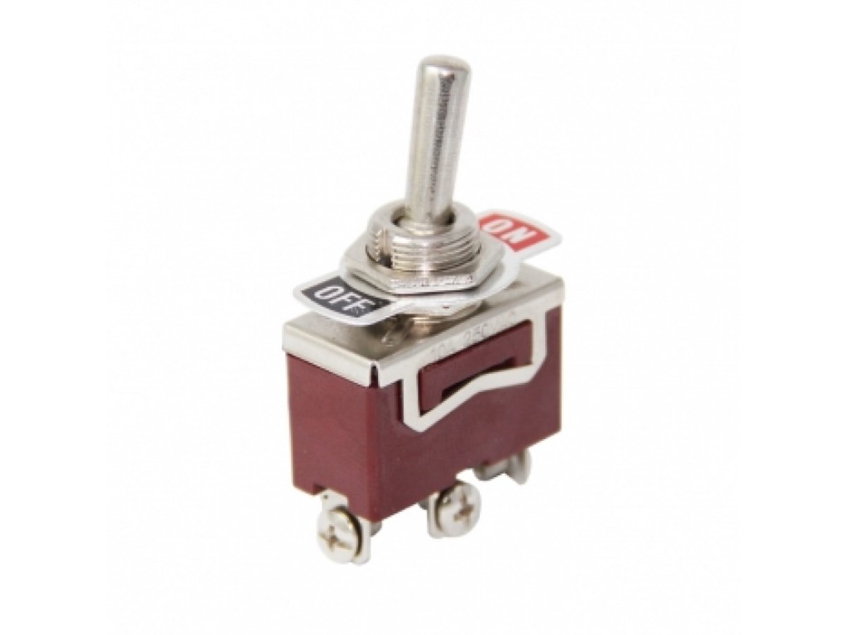 Toggle Switch Büyük Boy (ON)-OFF-ON 3P IC-154 Vidalı Yaylı