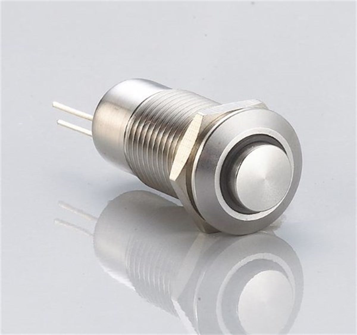 TRON J12-261 ÇIKIK KAFA Ledli Metal Yaylı Buton 6-24V IP67