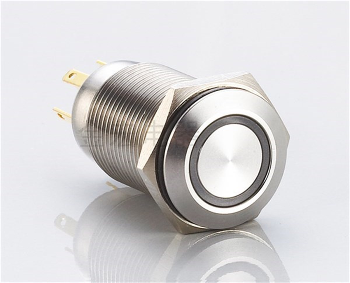 TRON J16-272 Ledli Metal Yaylı Buton 6-24V IP67