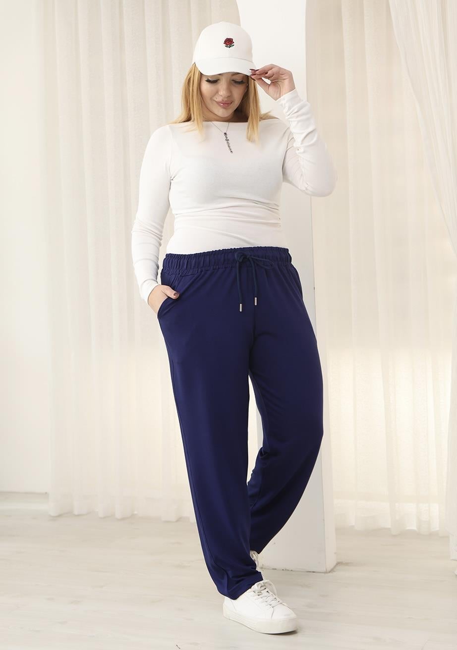 Pantolon Büyük Beden Cepli Basıc Eşofman Altı