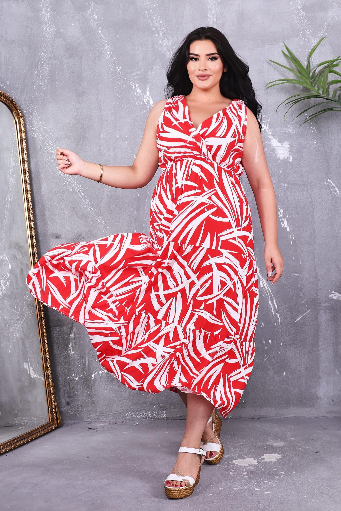 Elbise Kruvaze Yaka Beli Lastikli Elbise