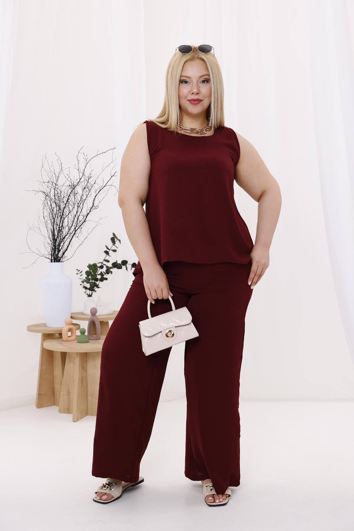 Büyük Beden Ayrobin Kumaş Premium Seri Takım