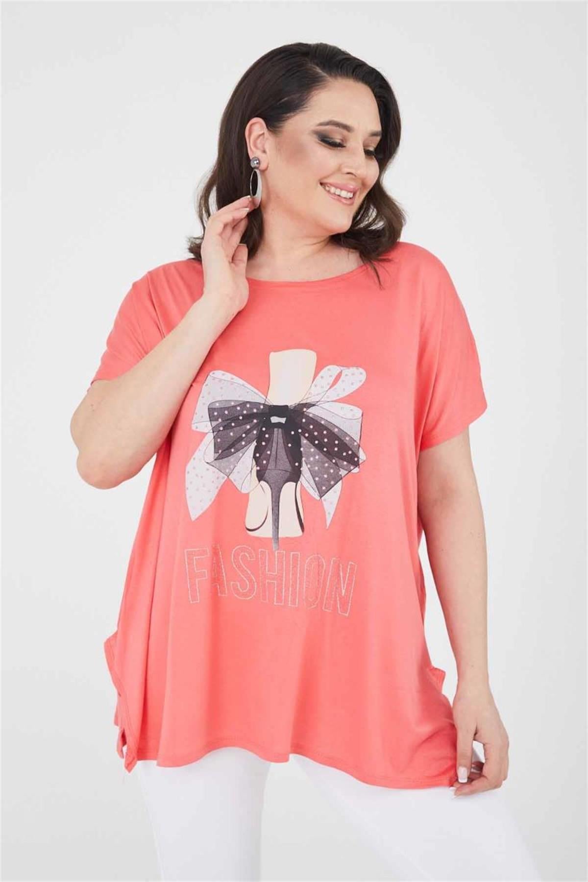 Tshirt Büyük Beden Salaş Genç Stil T-Shirt Narçiçeği