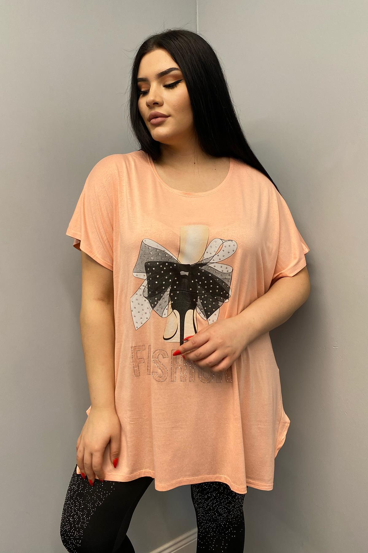 Tshirt Büyük Beden Salaş Genç Stil T-Shirt Yavruağzı
