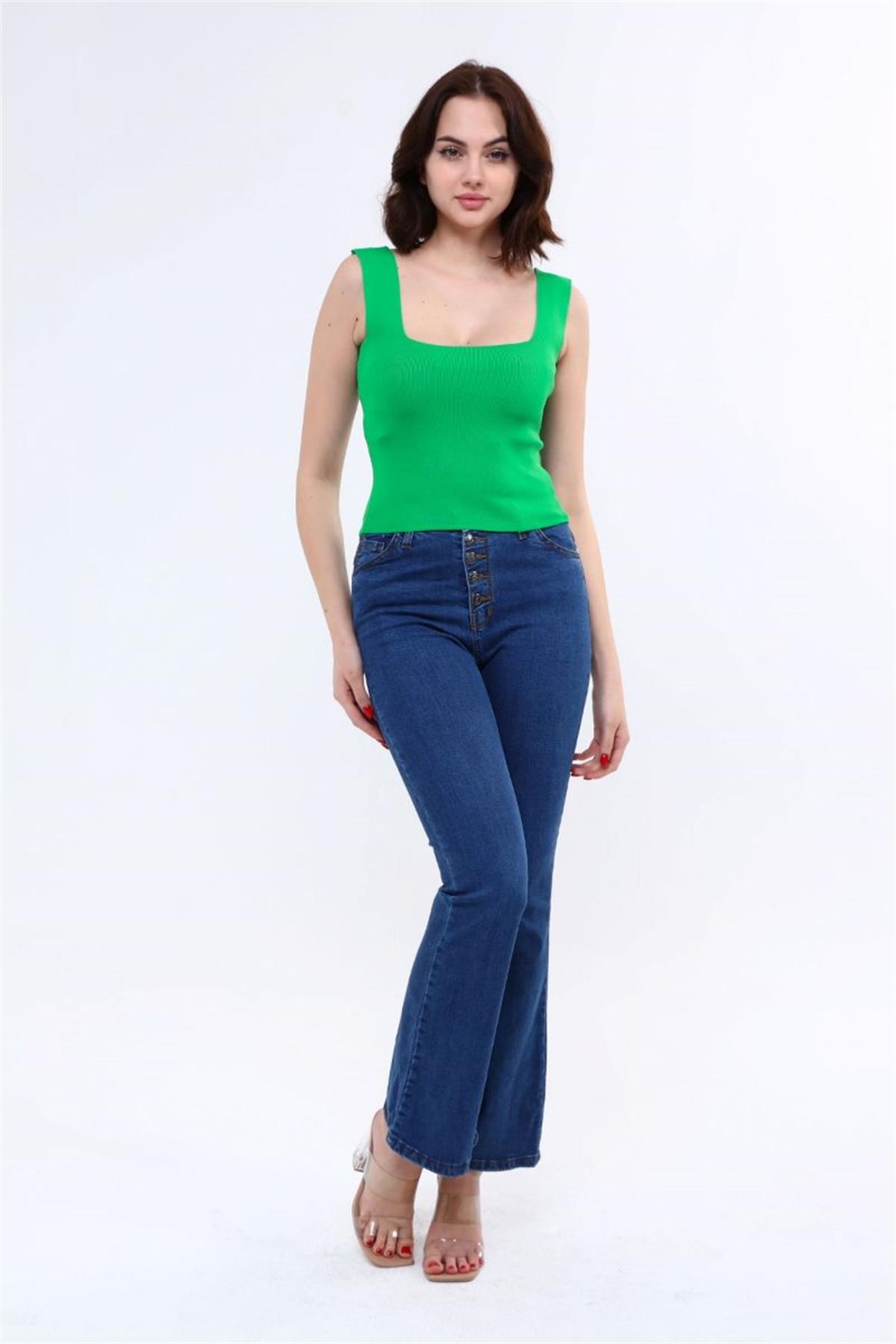 Bustiyer Kadın Triko Büstiyer Yeşil