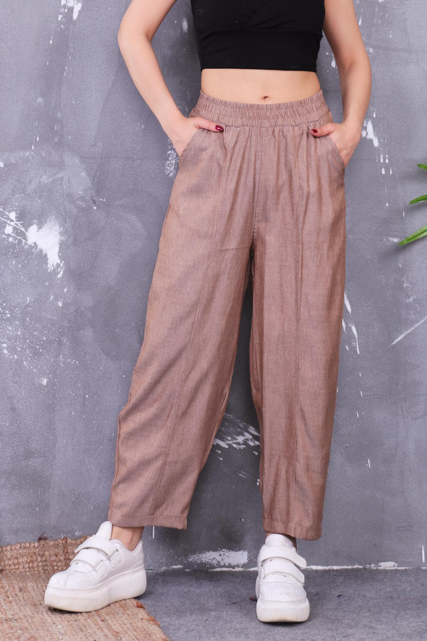 Pantolon Önü Dikişli Havuç Pantolon