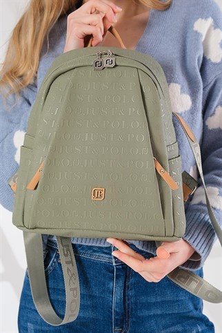 Just Polo Kadın 9 Bölmeli Orta Boy Sırt Çantası JP4040