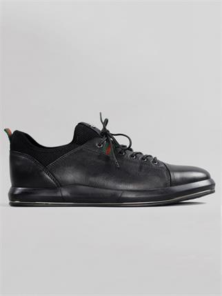 Serdar Yeşil Zweig Erkek Haki Deri Bağcıklı Sneaker