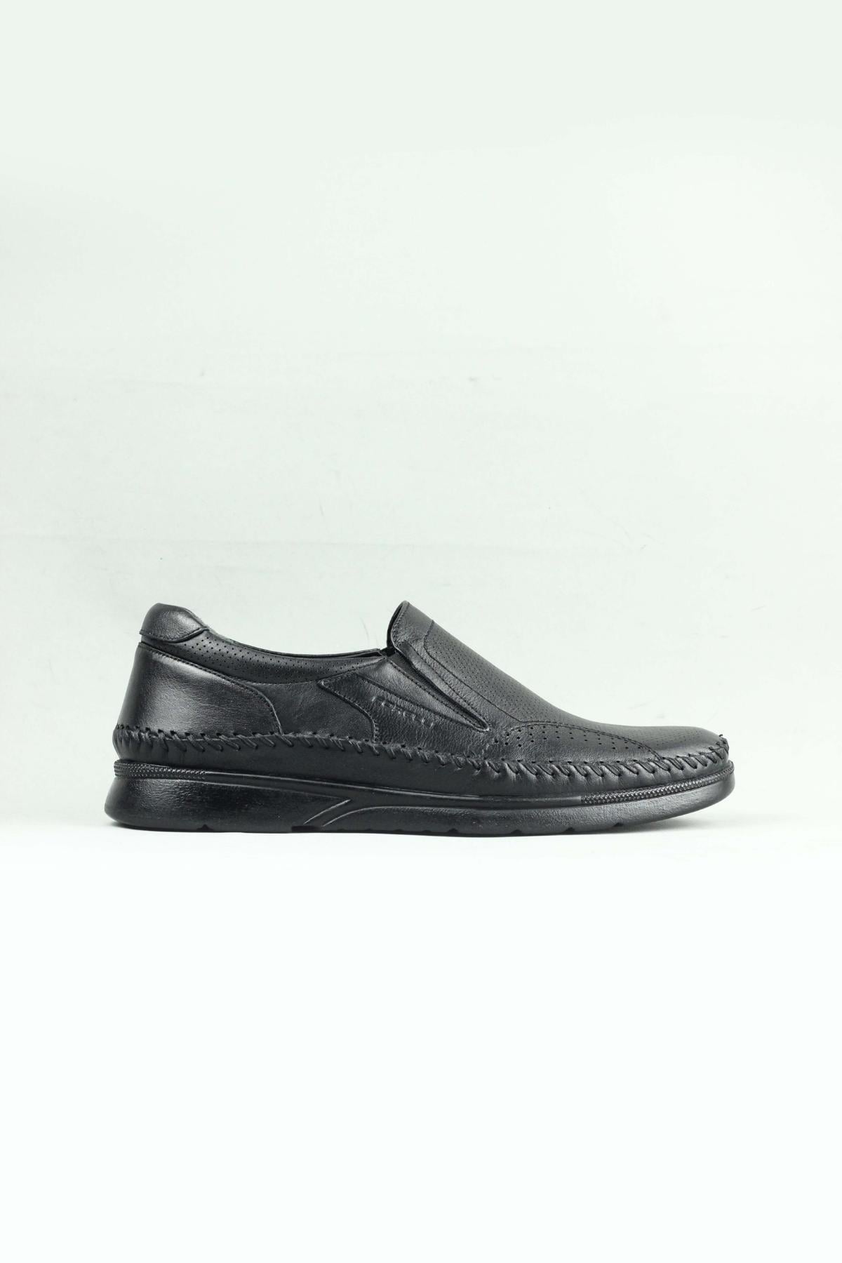 Forelli Never-H 32617 Deri Comfort Ss Erkek Ayakkabı Siyah