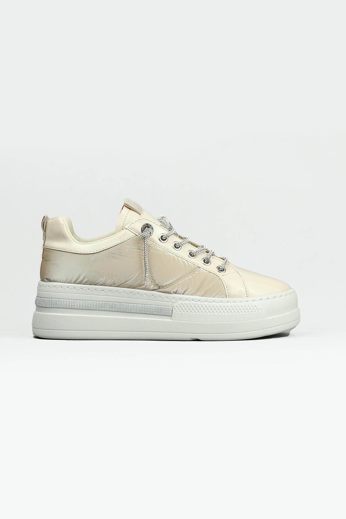 Miss Park Moda 2580 Paraşüt Kumaş Sneaker Kadın