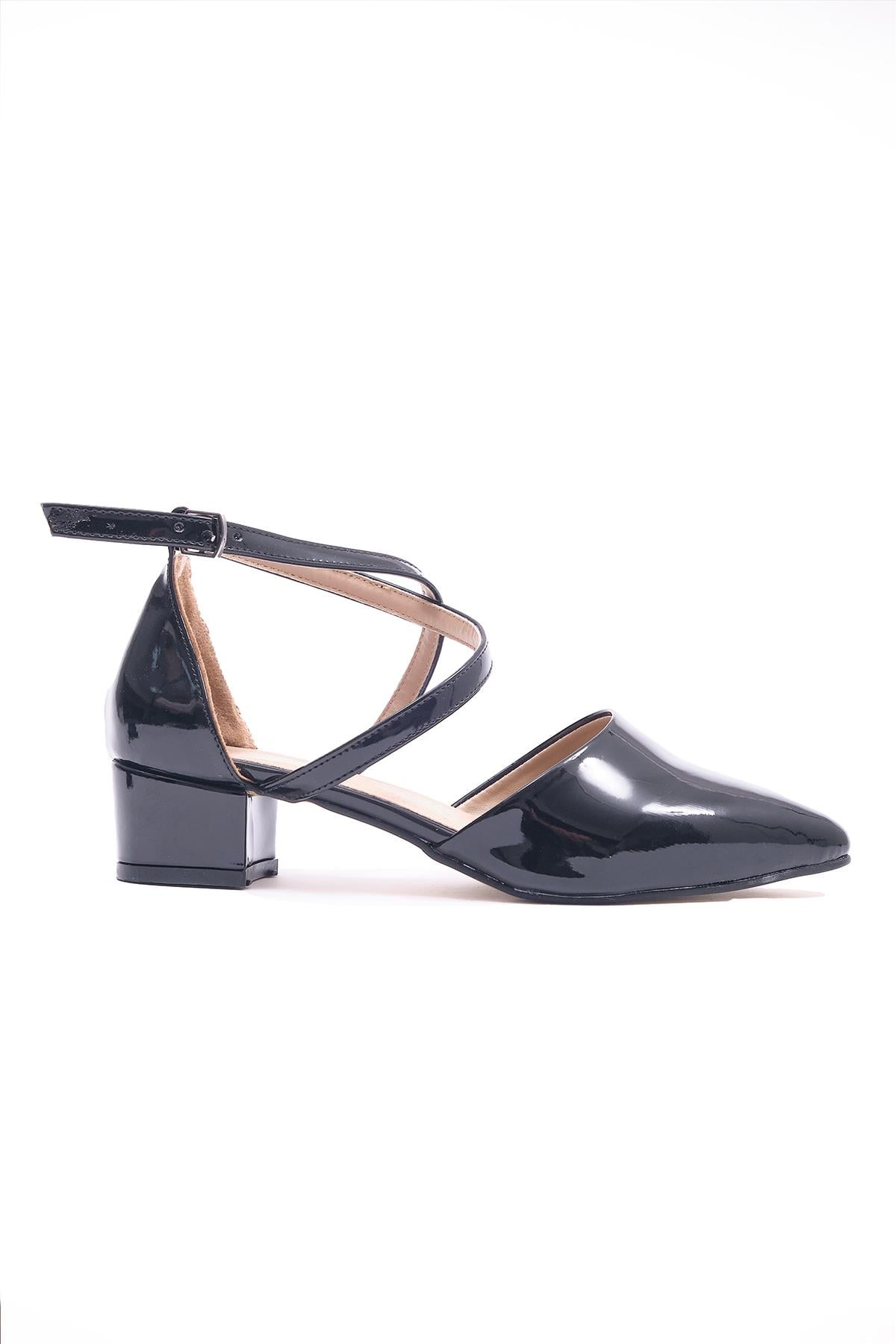 Punto 642624  Stiletto Topuklu Rugan Abiye Ayakkabı Kadın