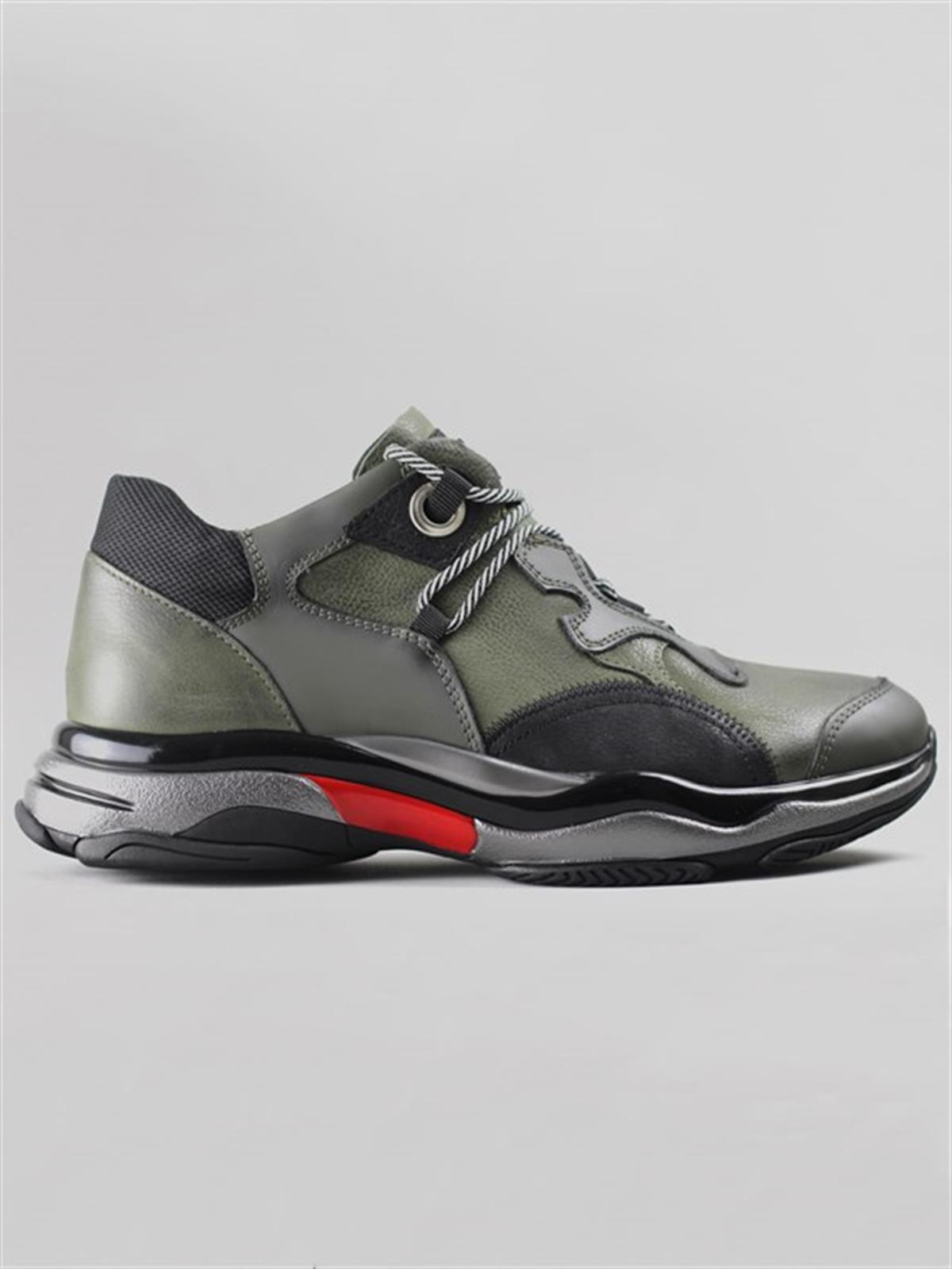 Serdar Yeşil Akron Erkek Hakiki Deri Süet Sneaker