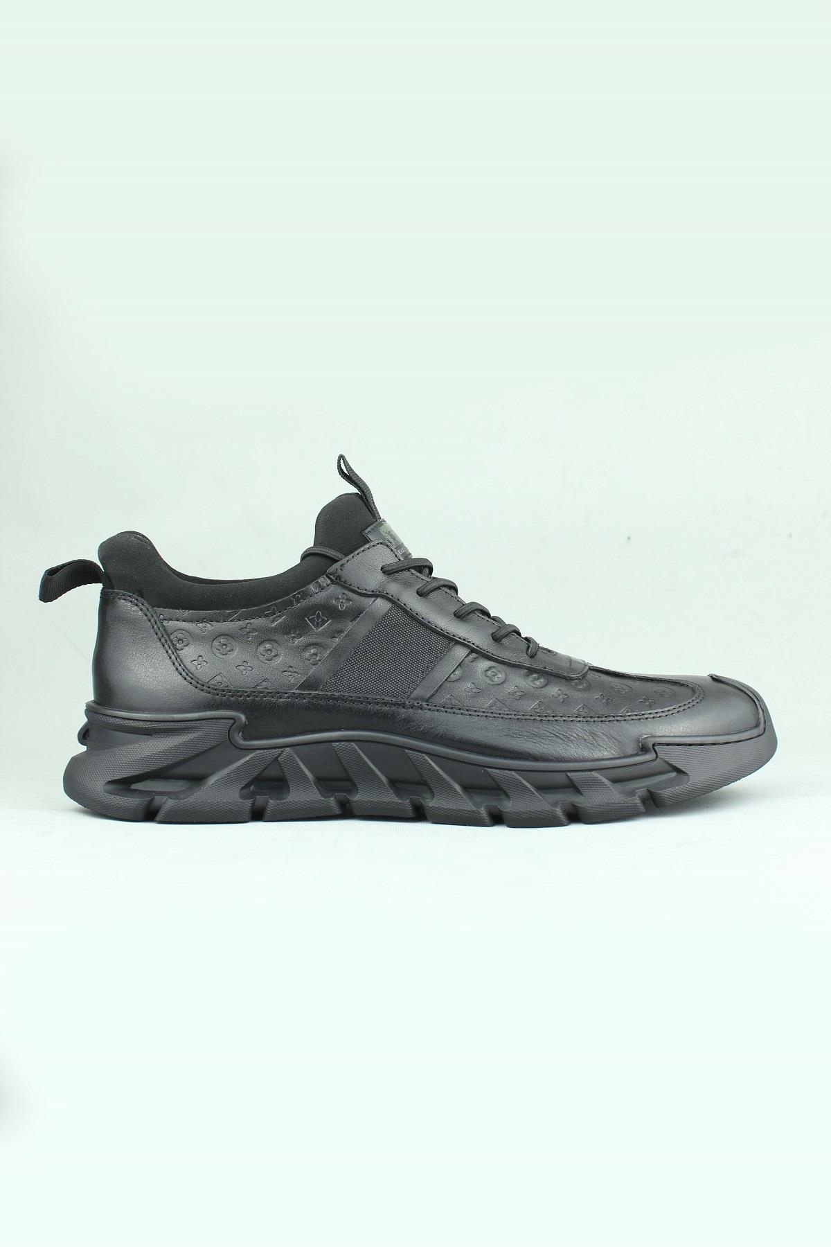Serdar Yeşil Manx Hakiki Deri Sneaker Erkek